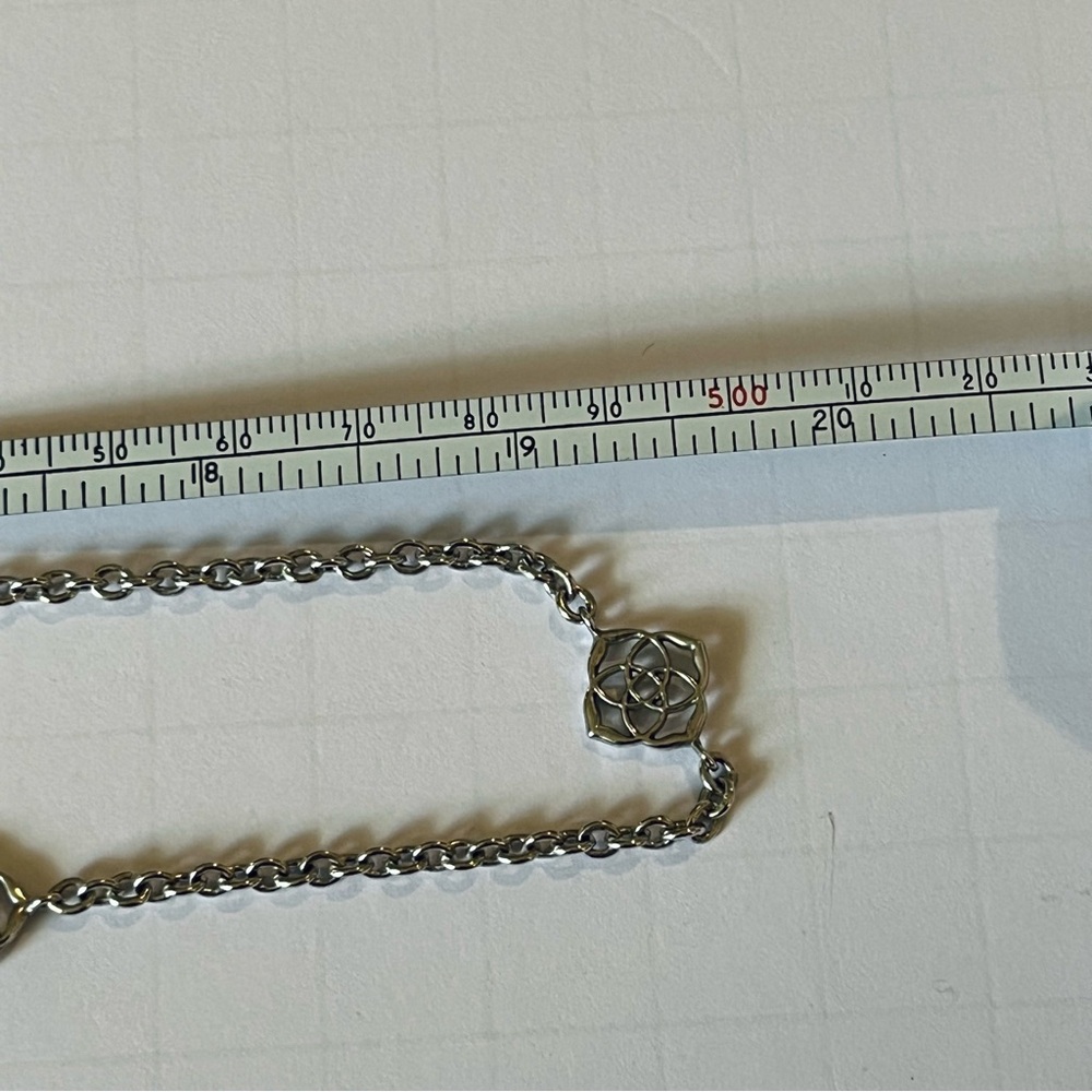 Kendra Scott Silver Chain Medallion Necklace - Picture 8 of 12